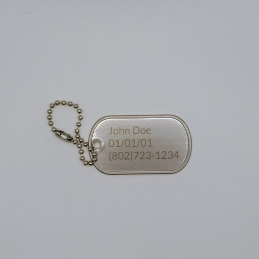 Military Style Dog Tag